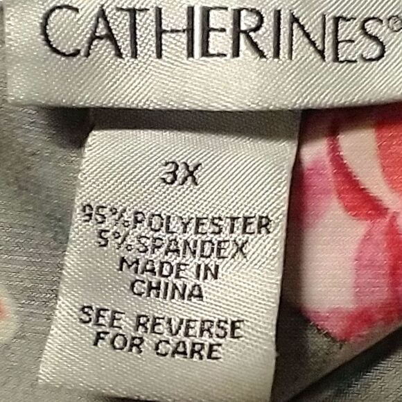 CATHERINE'S New Plus size cold shoulder floral midi dress - Picture 8 of 9